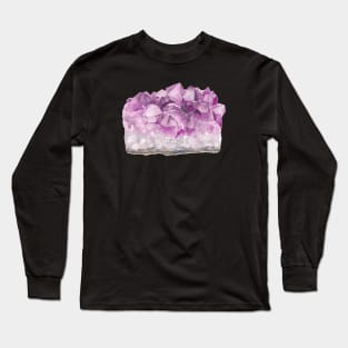 Amethyst Watercolour Painting Long Sleeve T-Shirt